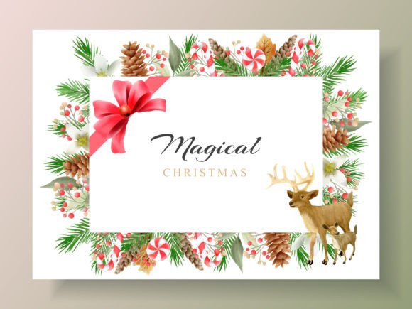 Download Postcard with Christmas and Animal Theme - Card Collection