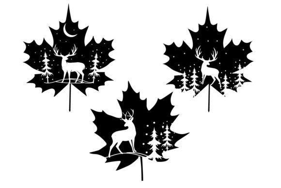 Download Fall Leaf Deer Svg Bundle - Deer svg bundle Collection
