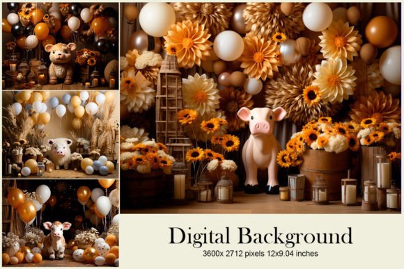 Download Balloon Party Studio Backdrop Overlays - Balloon party Collection
