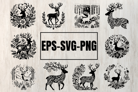 Download Deer SVG Bundle, Deer Silhouette - Deer svg bundle Collection