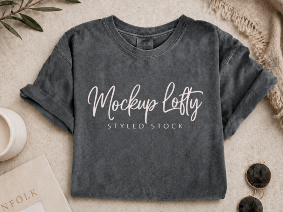 Download Pepper C1717 Flat Lay T-shirt Mockup - Premium Resources