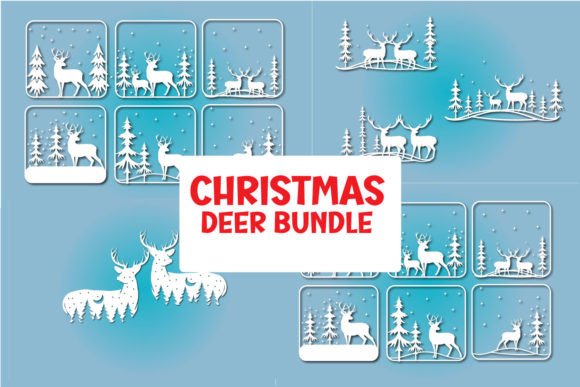 Download Christmas Deer Svg Bundle - Deer svg bundle Collection