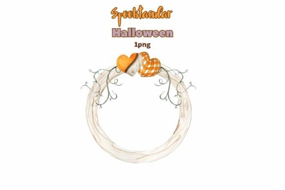 Download Fall Wreath with Oranges Hearts - Fall wreath Collection