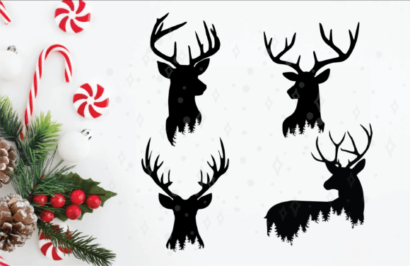 Download Deer Forrest Christmas Deer Svg Bundle - Deer svg bundle Collection