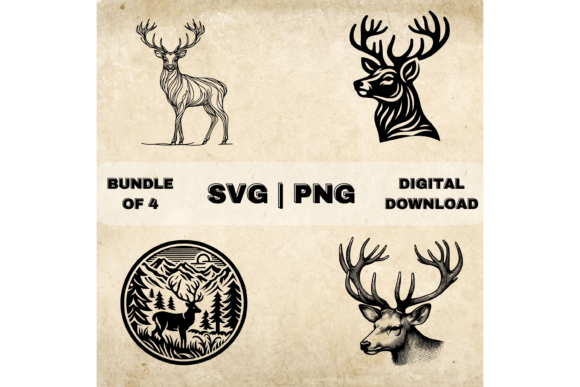 Download Deer SVG Bundle, Deer Antler Clipart - Deer svg bundle Collection