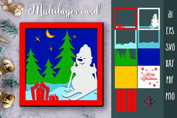 Download Multi-layer Christmas Card / DIY Crafts. - Card Collection