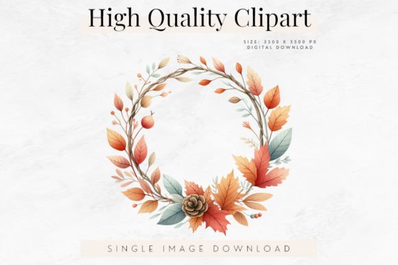 Download Fall Wreath PNG Clipart, Autumn Leaves - Fall wreath Collection