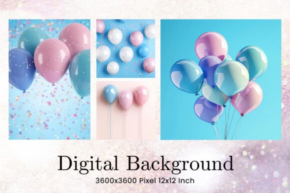 Download Balloon Party Background Backdrop Pastel - Balloon party Collection