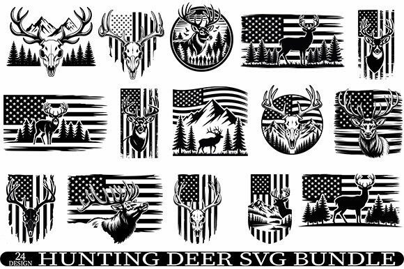 Download Hunting Deer SVG Bundle.Usa Flag Deer - Deer svg bundle Collection