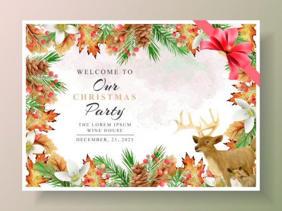 Download Postcard with Christmas and Animal Theme - Card Collection