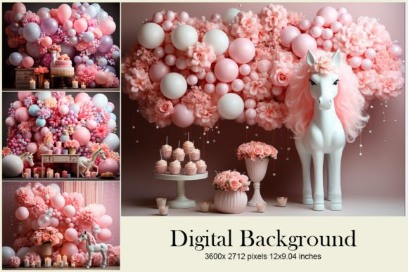Download Balloon Party Studio Backdrop Overlays - Balloon party Collection