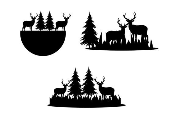 Download Christmas Forest Deer Svg Bundle - Deer svg bundle Collection