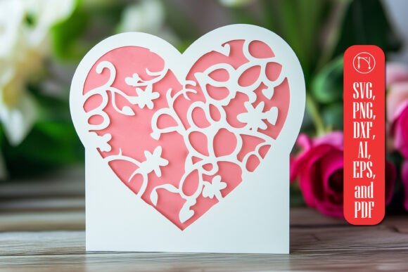 Download Paper Cut Valentine's Card SVG Cut File - Card Collection
